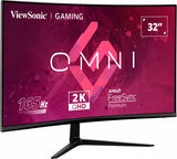 Viewsonic VX Series VX3218C-2K computerskærm 81,3 cm (32") 2560 x 1440 pixel Quad HD LED Sort