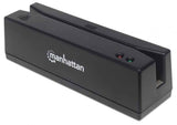 Manhattan 460255 magnetisk kortlæser USB Sort