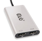 CLUB3D CSV-1586 interface hub Thunderbolt 3 40000 Mbit/s Sølv