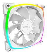Montech RX120 PWM Computerkabinet Ventilator 12 cm Hvid 1 stk