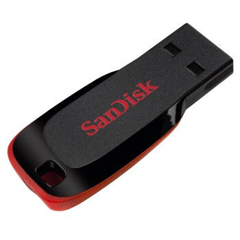 SanDisk Cruzer Blade USB-nøgle 64 GB USB Type-A 2.0 Sort, Rød