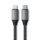 Satechi ST-TCL10M USB-kabel 0,25 m USB C USB C/Lightning 0,48 Gbit/sek. Sort, Grå