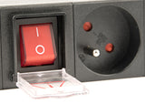 Gembird EG-PDU-014-FC14 strømforsyningsenhed (PDU) 8 AC stikkontakt(er) 1U Sort