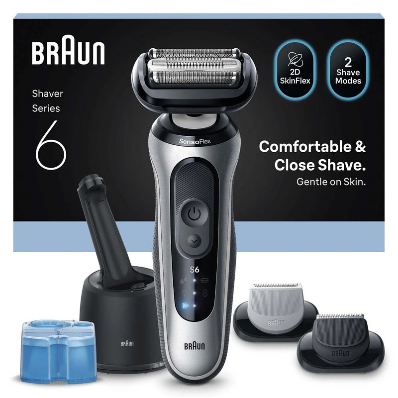 Braun Series 6 62-S7650cc Folie shaver Trimmer Sølv