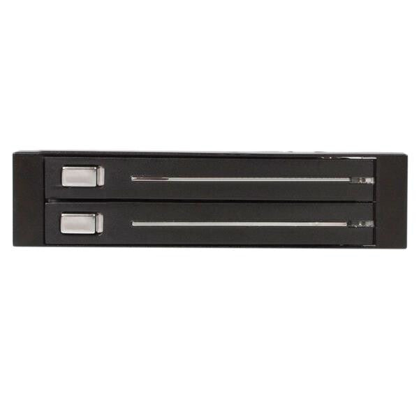 StarTech.com HSB220SAT25B drive bay panel 8,89 cm (3.5") Kantpanel Sort