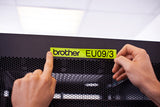 Brother TZE-C51 etiketbånd Sort på fluorescerende gul