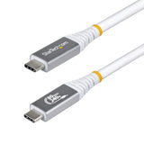 StarTech.com CC1M80GUSB4CABLEW USB-kabel USB4 Gen 4x2 1 m USB C 80 Gbit/sek. 240 W Hvid