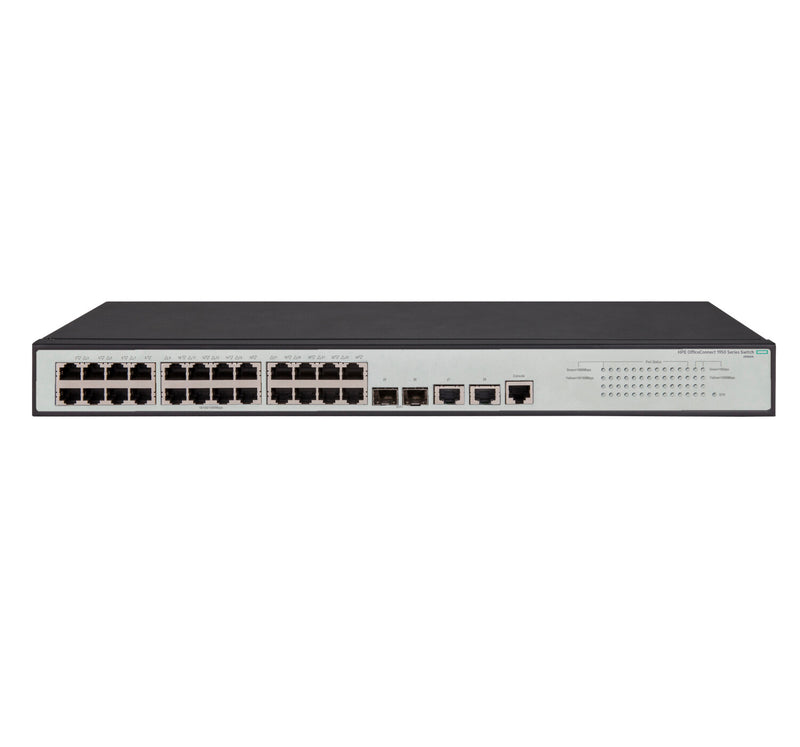 HPE OfficeConnect 1950 24G 2SFP+ 2XGT Administreret L3 Gigabit Ethernet (10/100/1000) 1U Grå