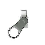 Silicon Power Mobile C80 USB-nøgle 16 GB USB Type-A / USB Type-C 3.2 Gen 1 (3.1 Gen 1) Titanium