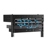 StarTech.com RK812WALLOA stativ 8U Vægmonteret stativ Sort