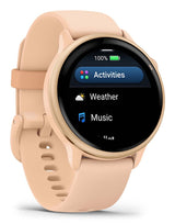Garmin vívoactive 6 3,05 cm (1.2") AMOLED 42 mm Digital 390 x 390 pixel Berøringsskærm Lyserød Wi-Fi GPS (satellit)