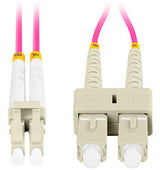 Lanberg FO-LUSU-MD41-0020-VT InfiniBand og fiberoptisk kabel 2 m 2x LC 2x SC LC/SC Lyserød