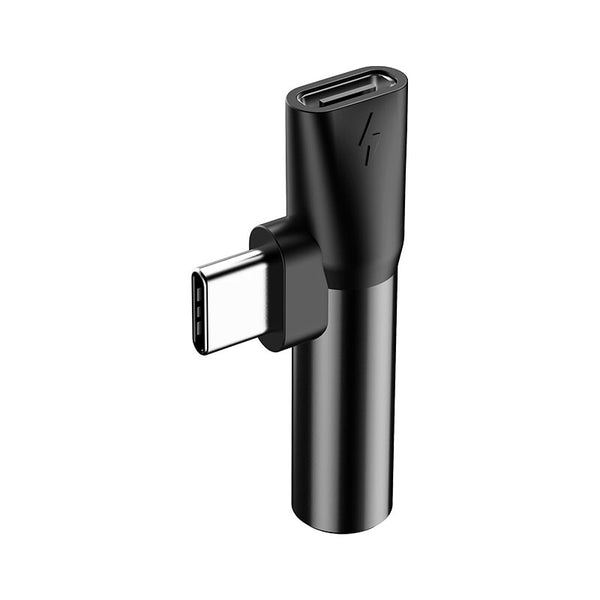Baseus CATL41-01 kabel kønsskifter Type-C Type-C / 3.5 mm Sort