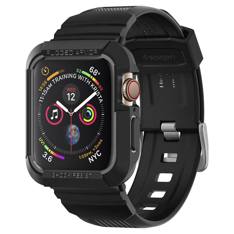 Spigen 062CS25324 Smart bærbart (wearable) tilbehør Boks Sort Termoplastisk polyurethan (TPU)