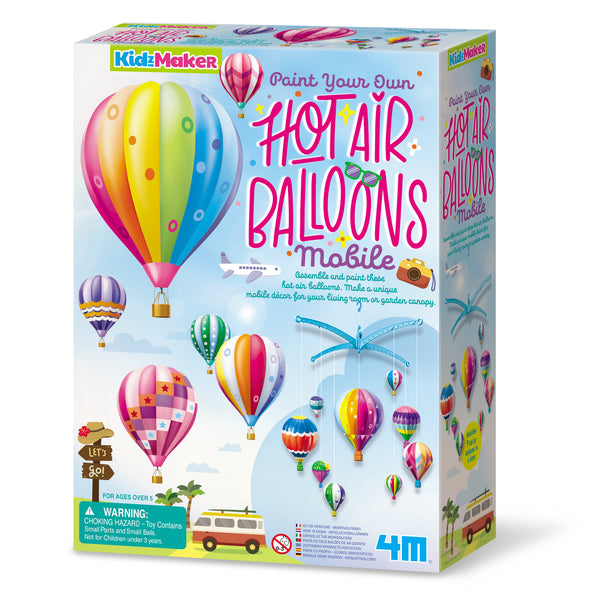 4M Paint Your Own Hot Air Balloons Mobile