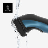 Taurus 3 Side Shave IPX7 Rotations shaver Trimmer Sort, Blå