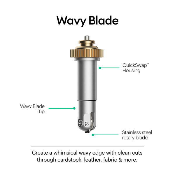 Cricut Wavy Blade + QuickSwap Housing