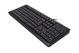 A4Tech KR-92 tastatur Universel USB QWERTY Engelsk Sort