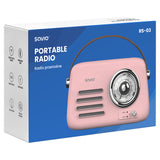 Savio RS-03 radio Bærbar Analog Lyserød