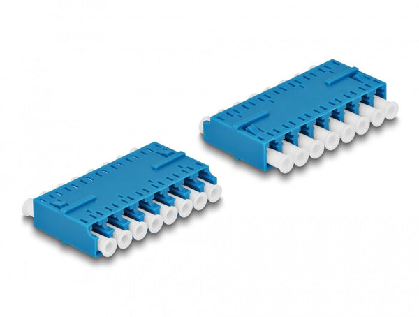 DeLOCK 87930 fiber adapter LC/LC 1 stk Blå