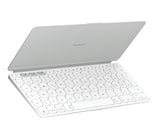 Logitech 920-013005 tastatur til mobil enhed QWERTZ Tysk Bluetooth Hvid
