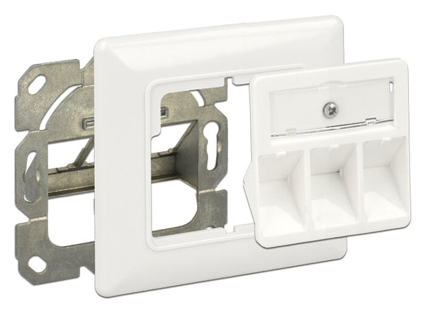 DeLOCK 86194 stikkontakt RJ-45 Sølv, Hvid