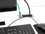 DeLOCK 66896 stikkontakt 2 x RJ-45 Sort, Hvid