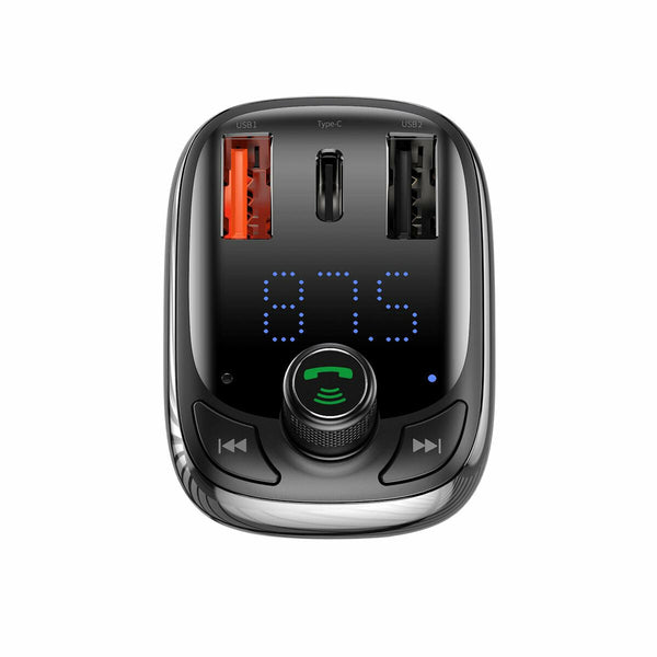 Baseus CCMT000101 FM-sender 87,5 - 108 MHz Bluetooth Sort