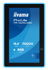 iiyama TW1625LASC-B3PNR skærm i mødelokale 39,6 cm (15.6") 1920 x 1080 pixel LED Wi-Fi 6 (802.11ax), Wi-Fi 5 (802.11ac), Wi-Fi 4 (802.11n), 802.11g, 802.11a, 802.11b Sort Bluetooth