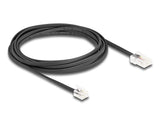DeLOCK 88037 telefonkabel 3 m Sort