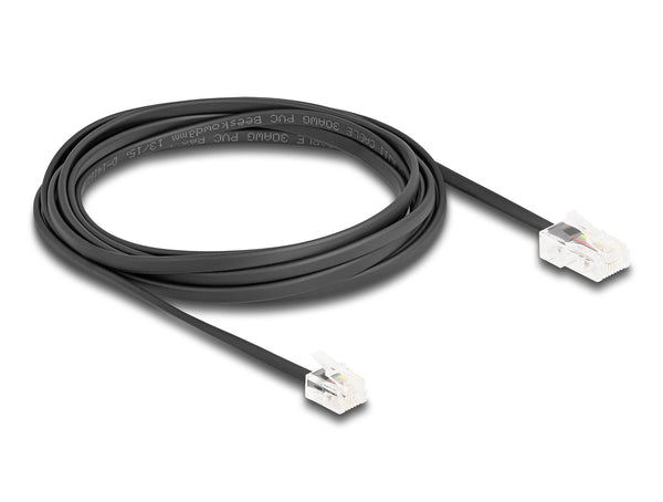DeLOCK 88037 telefonkabel 3 m Sort