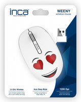Inca IWM-245RB mus Spil Ambidextrous RF trådløst Optisk 1200 dpi