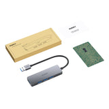 AUKEY CB-H36 interface hub USB 2.0 5000 Mbit/s Sølv