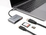 DeLOCK 91016 kortlæser USB 3.2 Gen 2 (3.1 Gen 2) Type-C Grå
