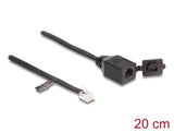 DeLOCK 88009 telefonkabel 0,2 m Sort