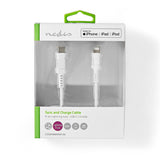 Nedis CCGW39650WT20 Lightning kabel 2 m Hvid