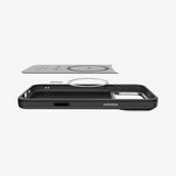 Spigen Enzo Aramid T (MagFit) mobiltelefon etui 16 cm (6.3") Cover Sort, Sølv