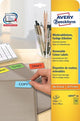 Avery L6037-20 print etiket Gul Selvklæbende printeretiket