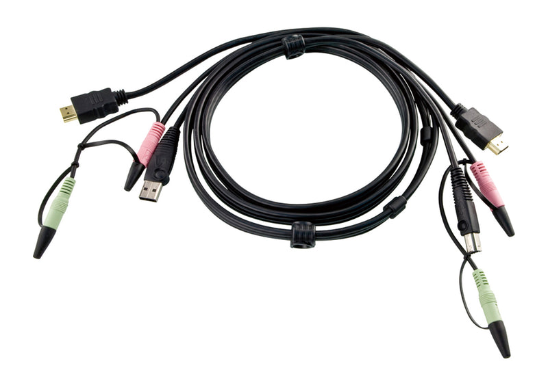 ATEN 2L-7D02UH KVM-kabel Sort 1,8 m