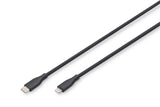 Digitus AK-600110-005-S Lightning kabel 0,5 m Sort
