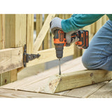 Black & Decker BDCDD186K-QW bor Sort, Orange