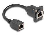 DeLOCK 87968 netværkskabel Sort 0,2 m Cat5e S/UTP (STP)