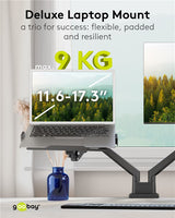 Goobay 70818 laptop stativ Sort 43,9 cm (17.3")