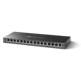 TP-Link TL-SG116P netværksswitch Ikke administreret Gigabit Ethernet (10/100/1000) Strøm over Ethernet (PoE) Sort