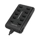 LogiLink UA0125 interface hub USB 2.0 480 Mbit/s Sort