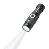 TROIKA ECO KNICKLICHT MICRO Sort Håndlommelygte + pandebånd med lommelygte SMD LED