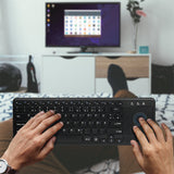 2Direct ID0188 tastatur Hjemme/kontor RF trådløst QWERTZ Tysk Sort