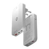Mobile Origin GAN-65W-SLM-WHT oplader til mobil enhed Universel Hvid USB Hurtig opladning Indendørs