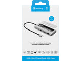 Sandberg 136-82 dockingstation Ledningsført USB 3.2 Gen 2 (3.1 Gen 2) Type-C Grå