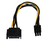 Akyga AK-CA-30 SATA-kabel 0,15 m Sort, Gul